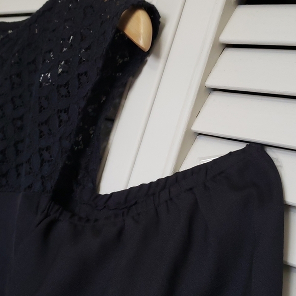 Jennifer & Grace Cold Shoulder Blouse, Black, 1X - Picture 4 of 9